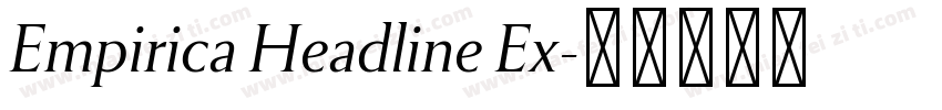 Empirica Headline Ex字体转换